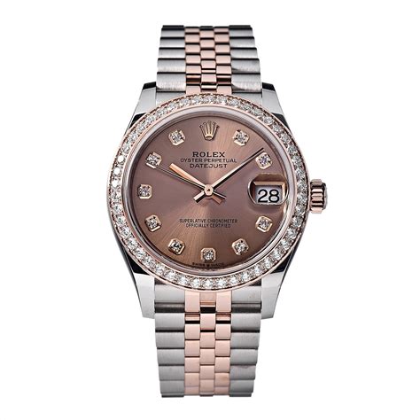 rolex rose goud staal|Rolex datejust everose gold.